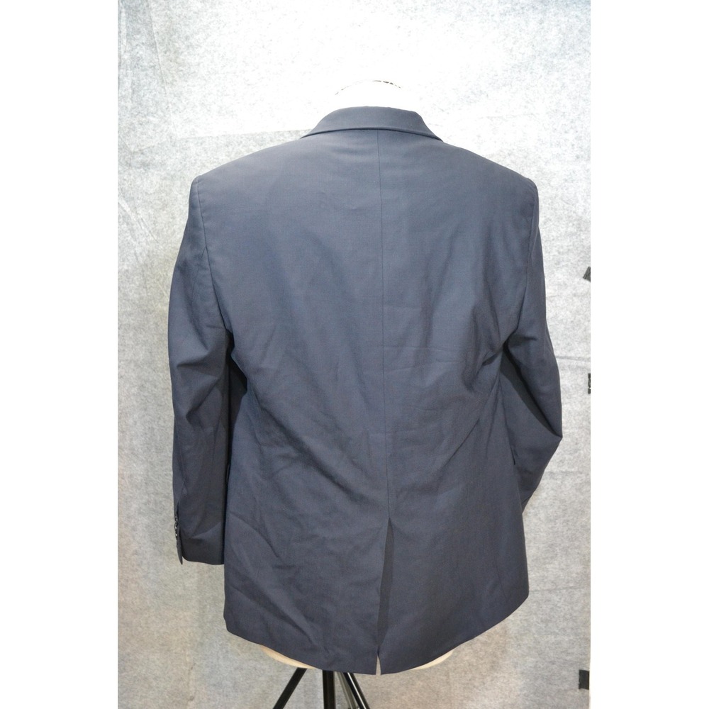 Brooks Brothers 346 Suit Jacket Mens 46R Blue Wool Stretch Sport Coat Blazer - Picture 3 of 16